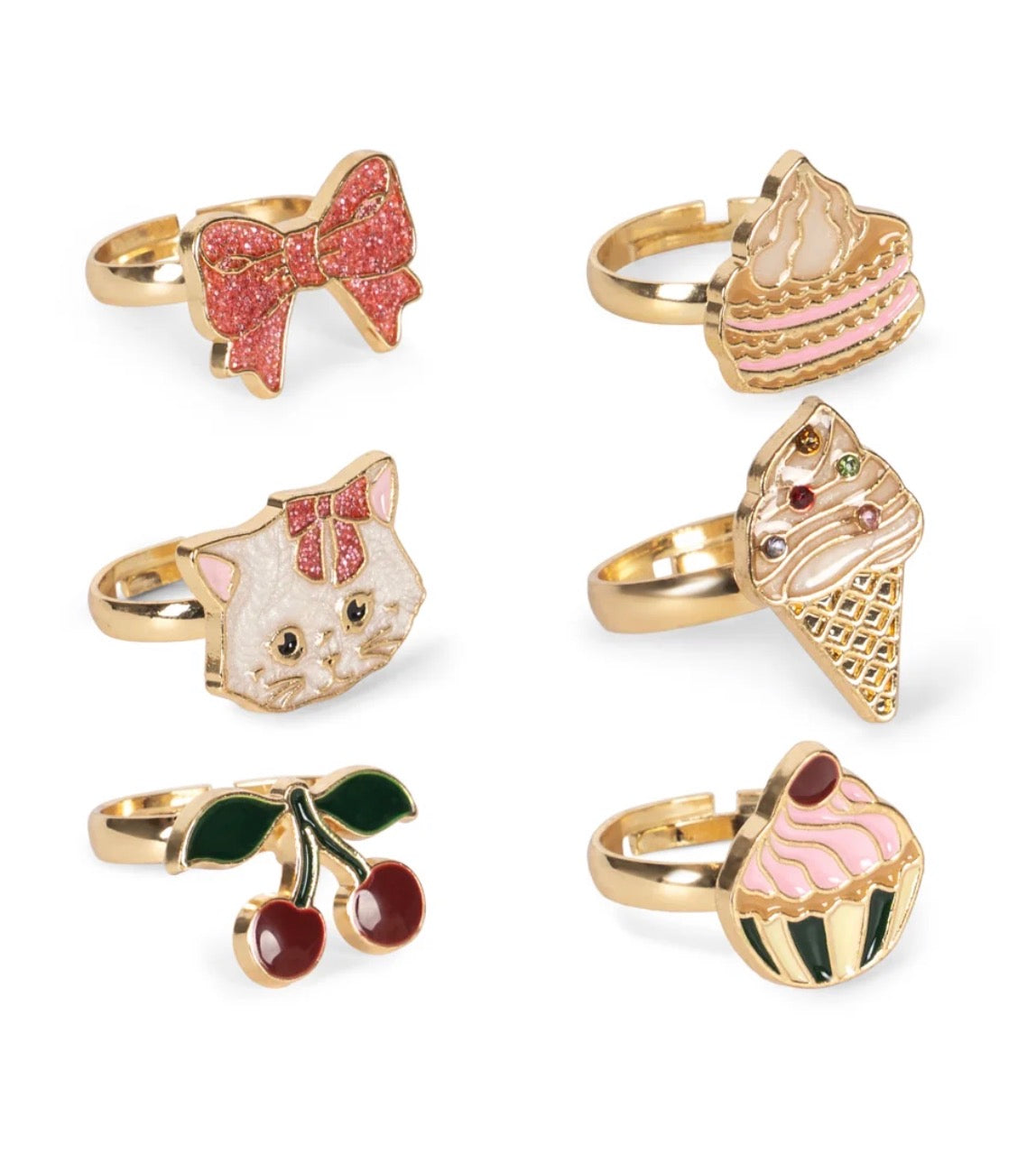 Sweet Rings Set 6 Pcs