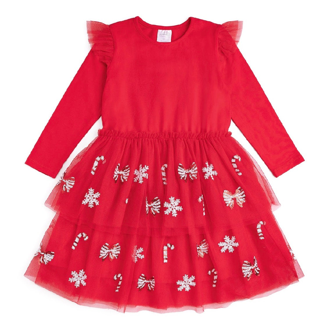Peppermint Swirl Sequin Dress
