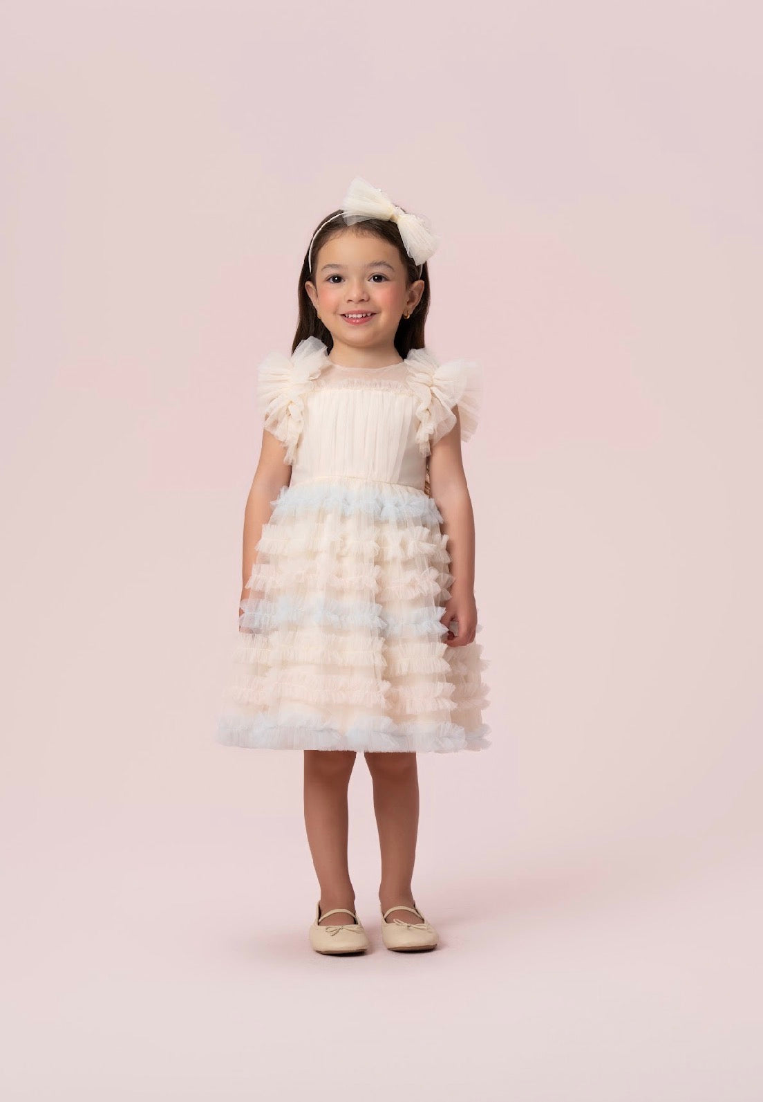 Soft Blue & Cream Dress