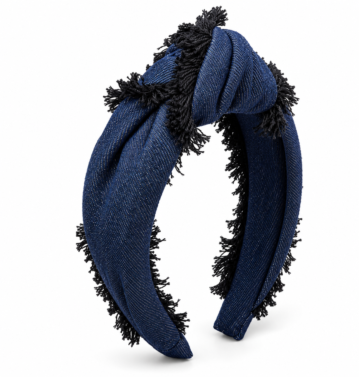 Knotted Denim Headband