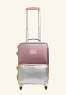 Mini Logan Carry-On Suitcase Pink/Silver