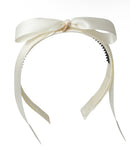 Matilda Satin Headband - Ivory