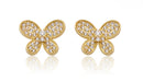 Pave Butterfly Earrings