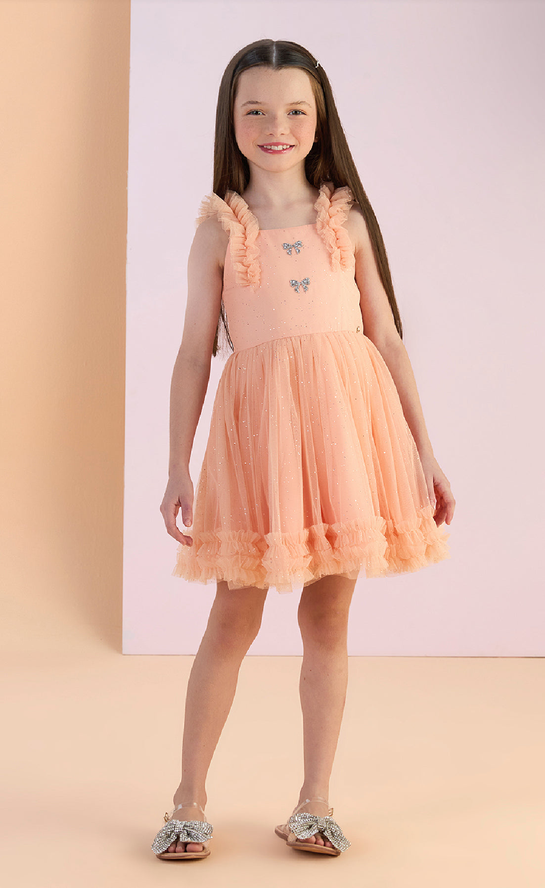 Orange Tulle Dress