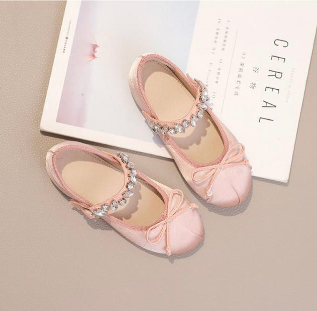 Pearled Ballerinas - Pink