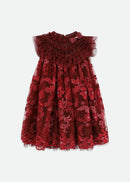 Dominique Burgundy Dress