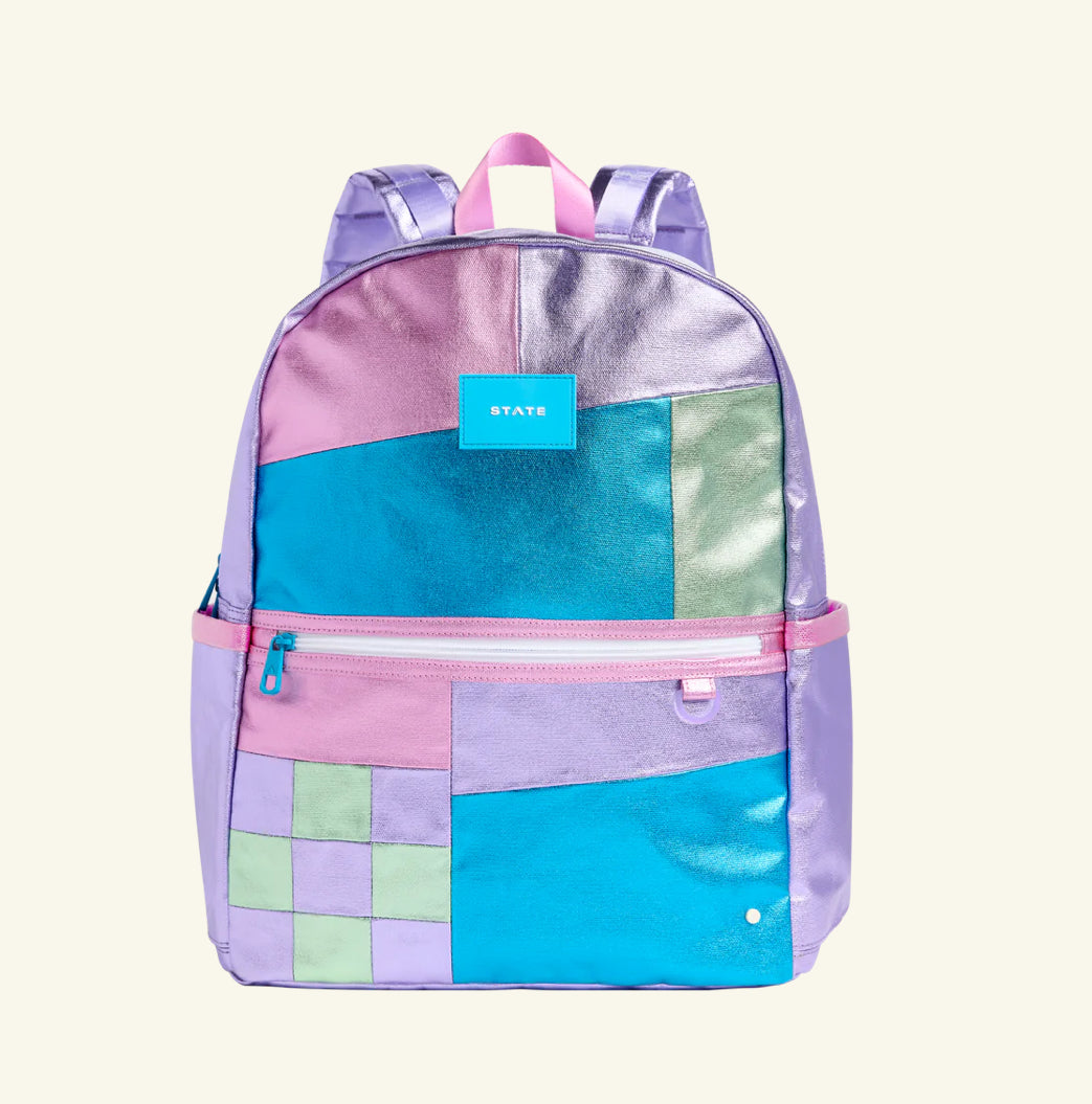 Kane Double Pocket Large Backpack Patchwork