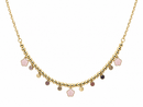 Pink Flowers Necklace