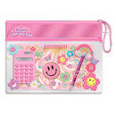Double Compartment Pouch - Flowers