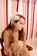 Oversized Organza Bow Clip - Vanilla