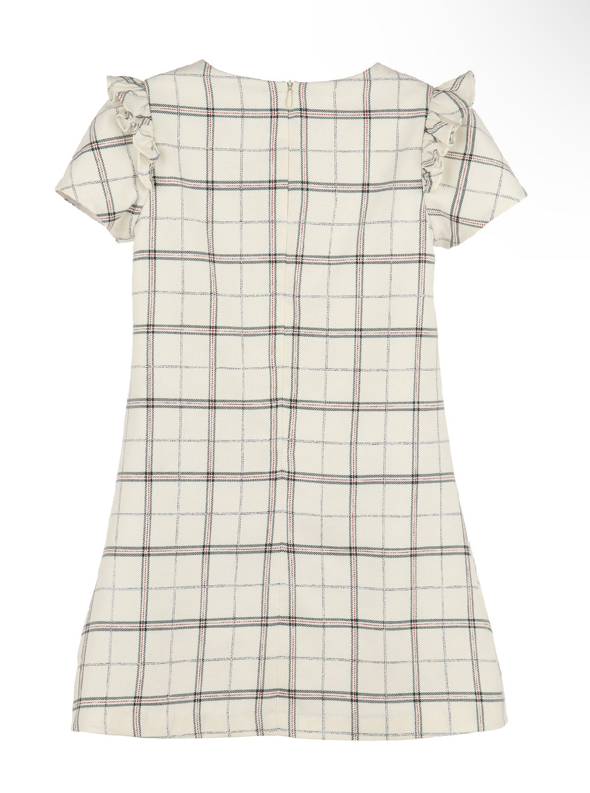 Tartan Plaid Ivory Dress