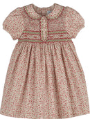 Mulberry Floral Smock Dress, Red
