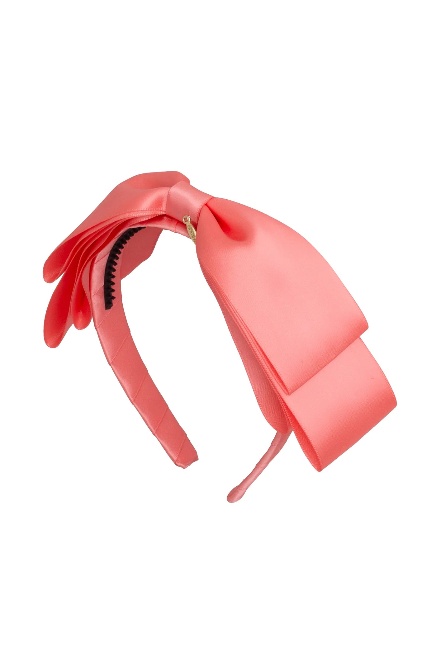 Heather Satin Headband - Coral