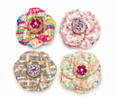 Mini Rainbow Tweed Crystal Brooch 1pc