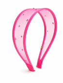Beauty Mesh Headband - Hot Pink