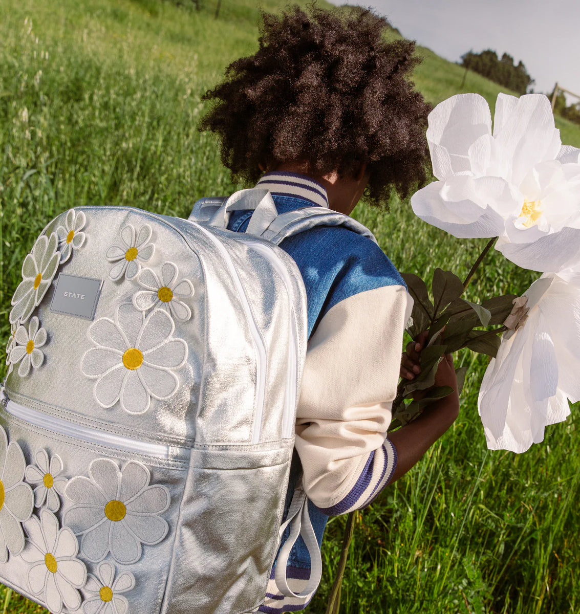 3D Daisies Double Pocket Backpack