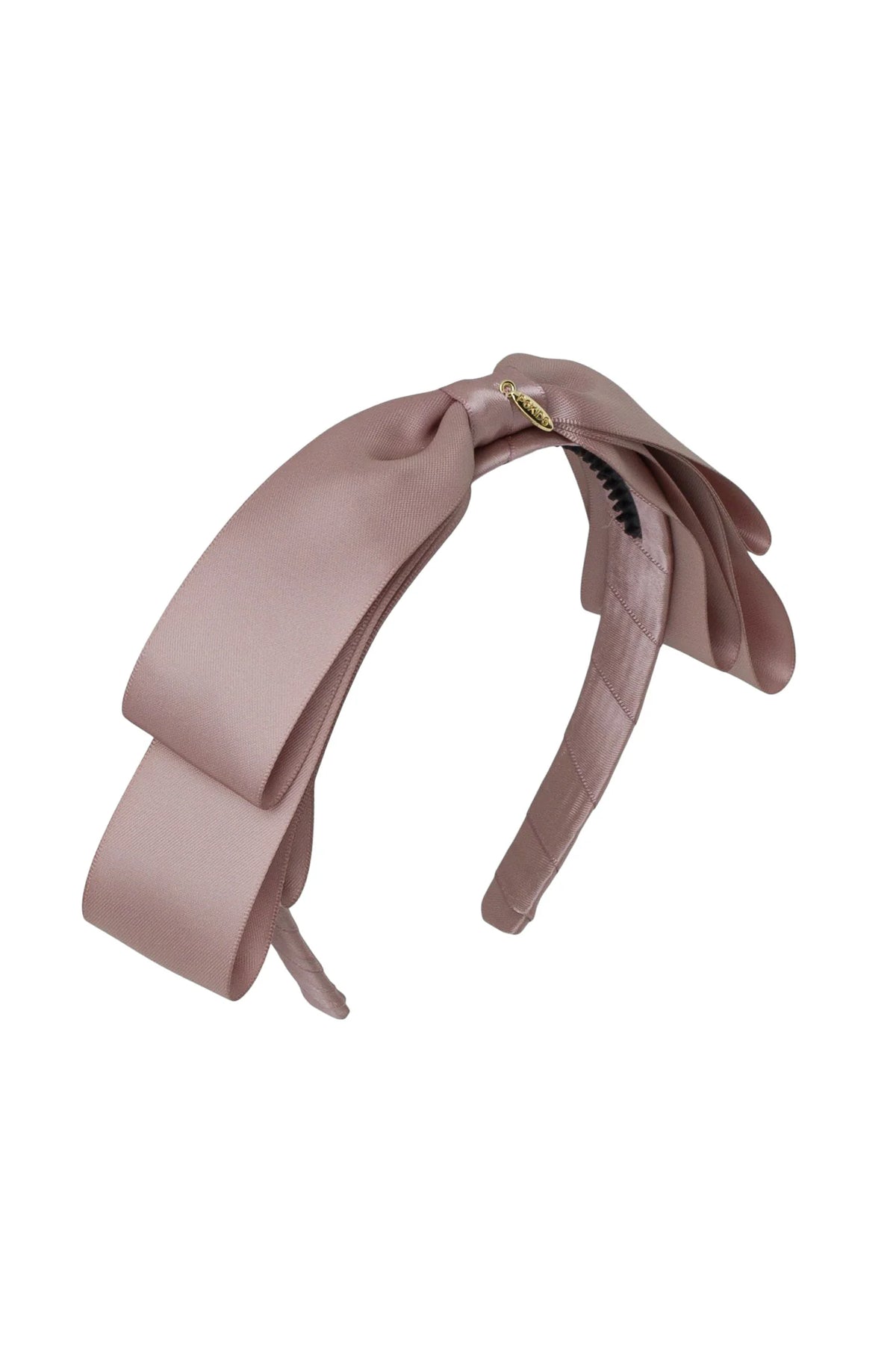 Heather Satin Headband - Ginger Snap Truffle