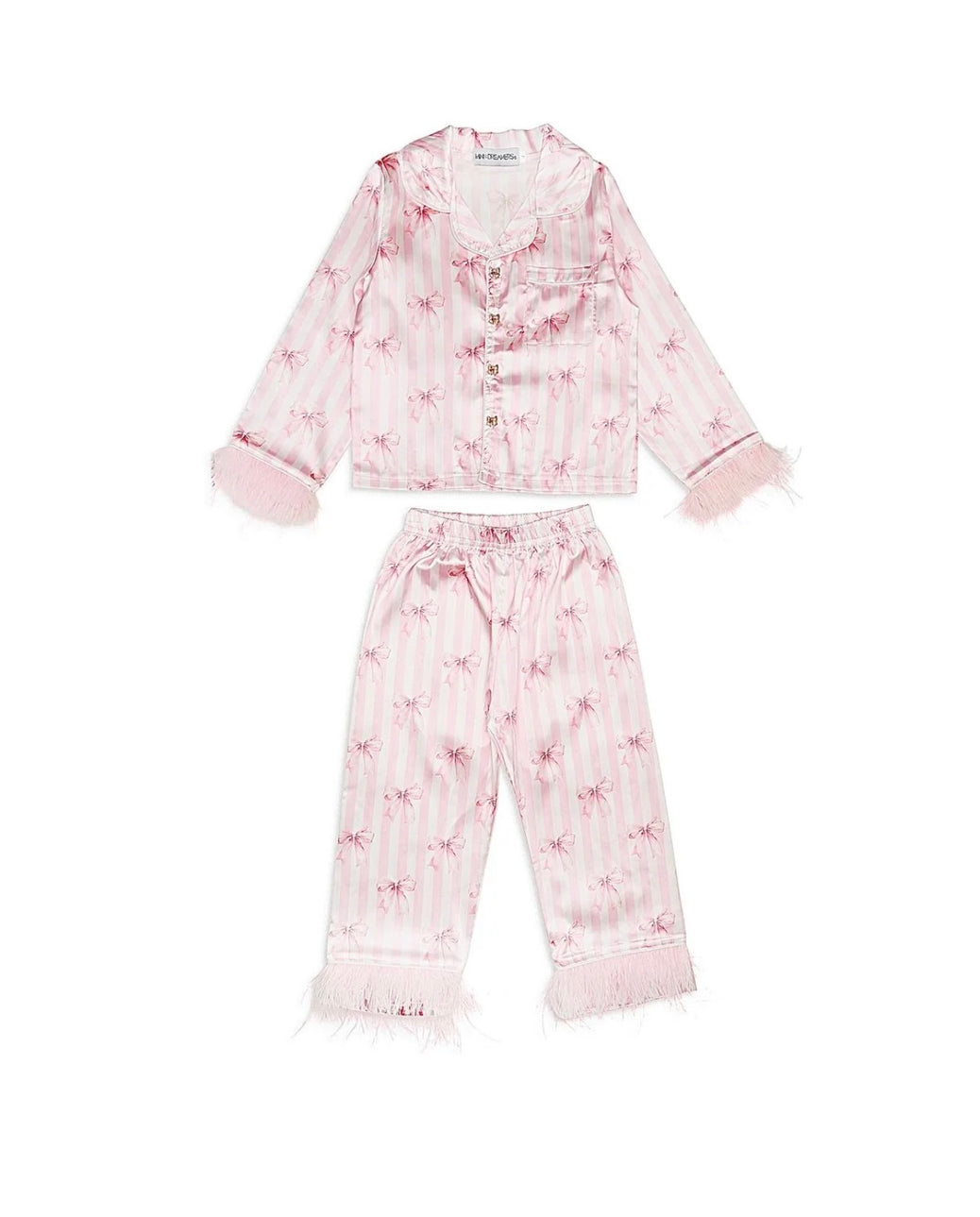 Bows Feather Silky Set