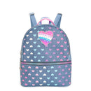 Multiple Hearts Denim Mini Backpack