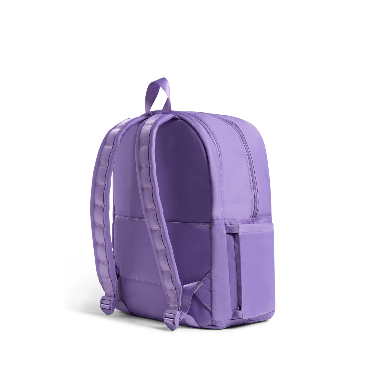 Nylon Kane Double Pocket Backpack Purple