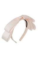 Heather Satin Headband - Palest Pink