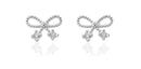 Silver Bow Earrings