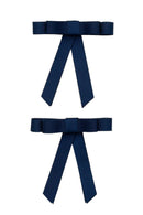 Grosgrain Bow Clip - Navy