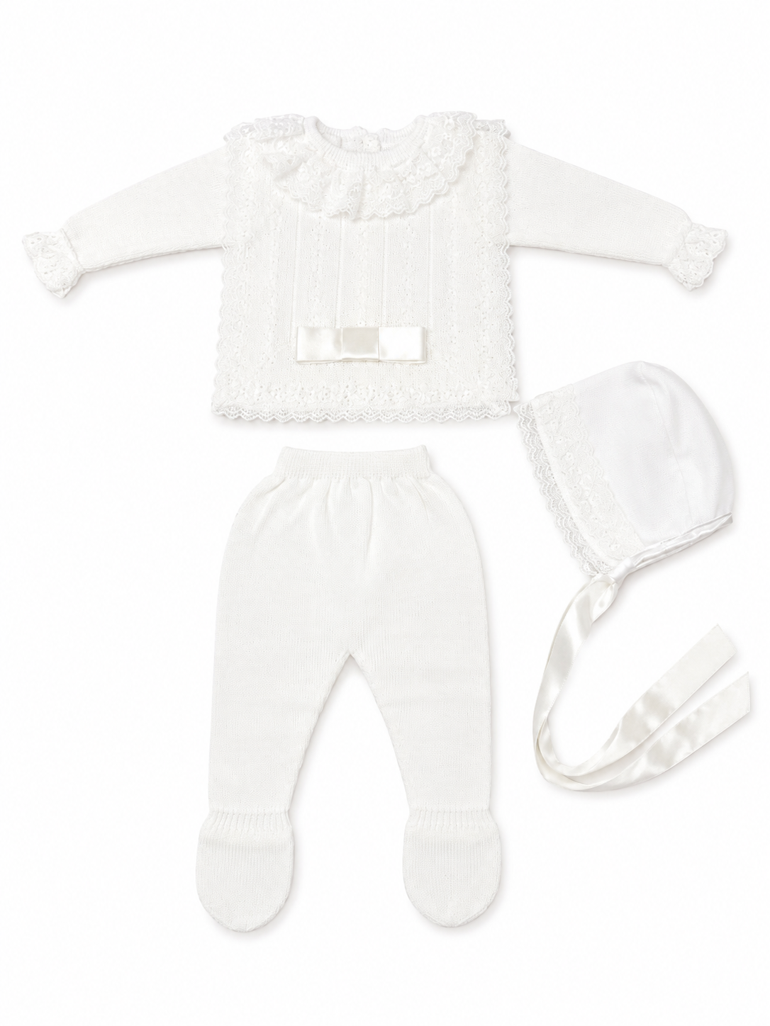 White Laced Set