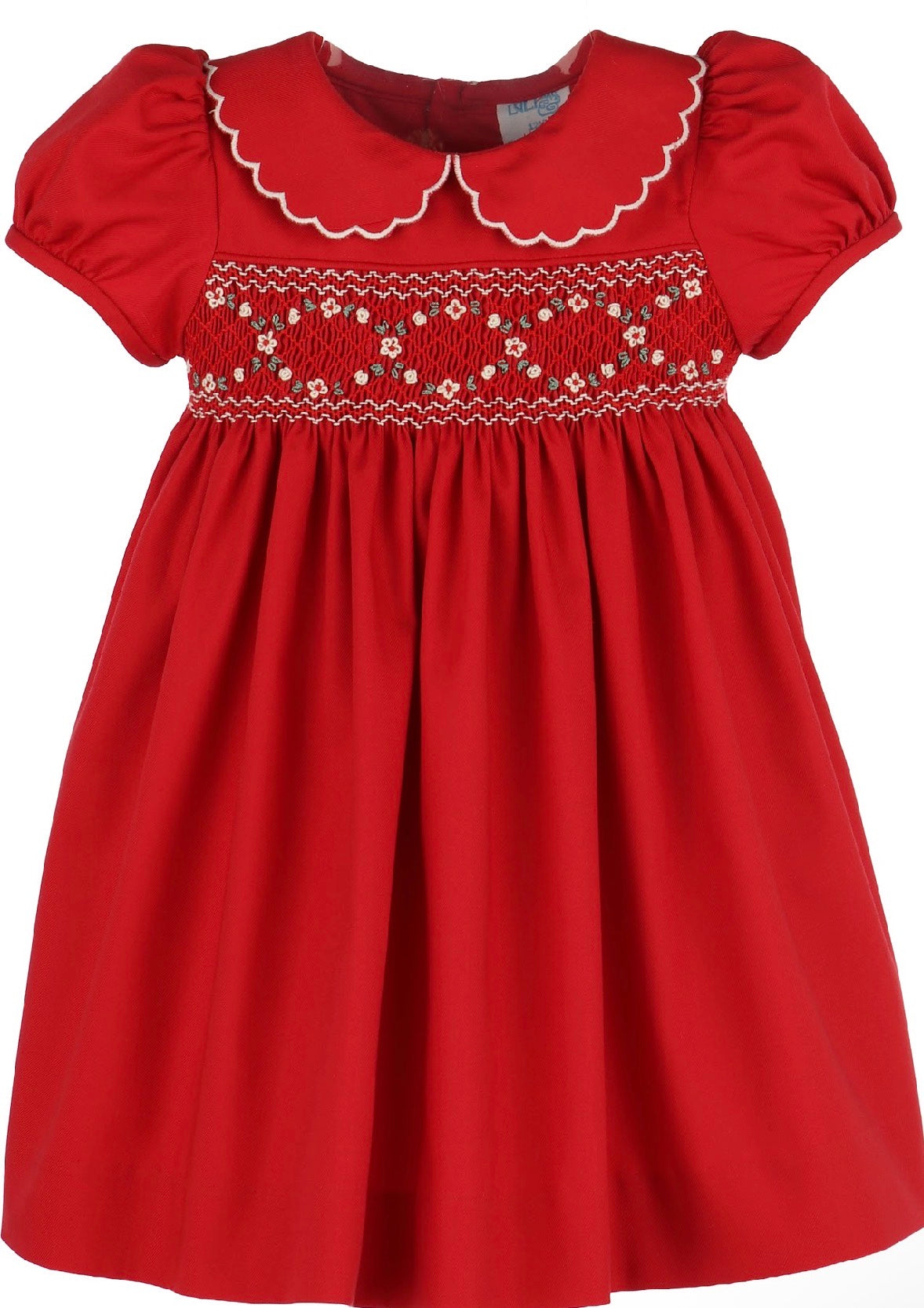 Classic Smock Dress Red