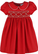 Classic Smock Dress Red