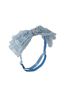 Heather Lace Wrap - Blue
