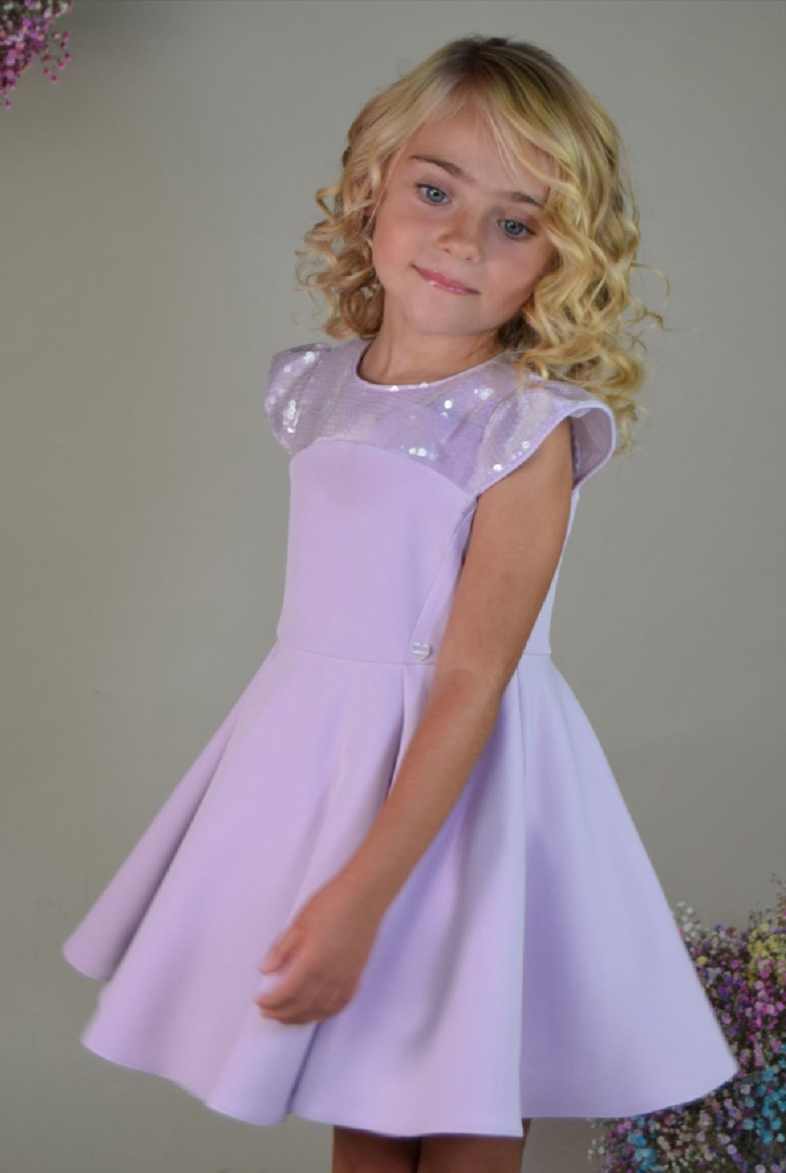 Sequins Lavanda Dress