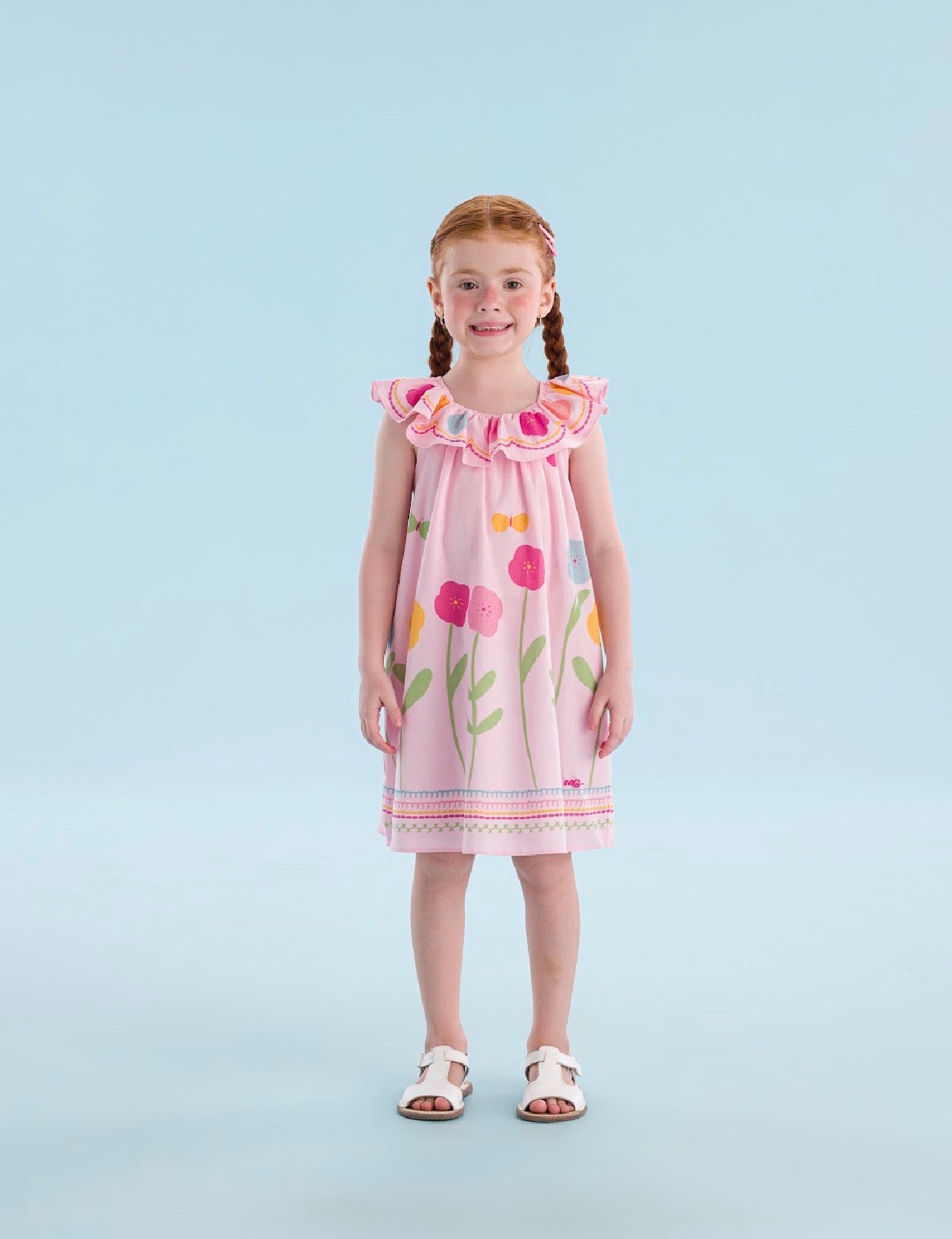 Pink & Flowers Dress