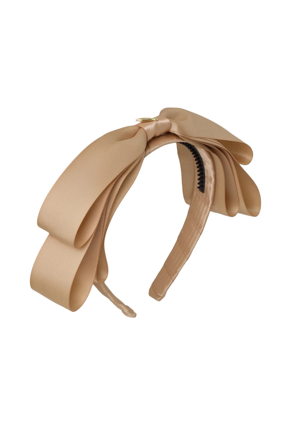 Heather Satin Headband - Tan