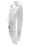 Cat Eye Charm Headband - White
