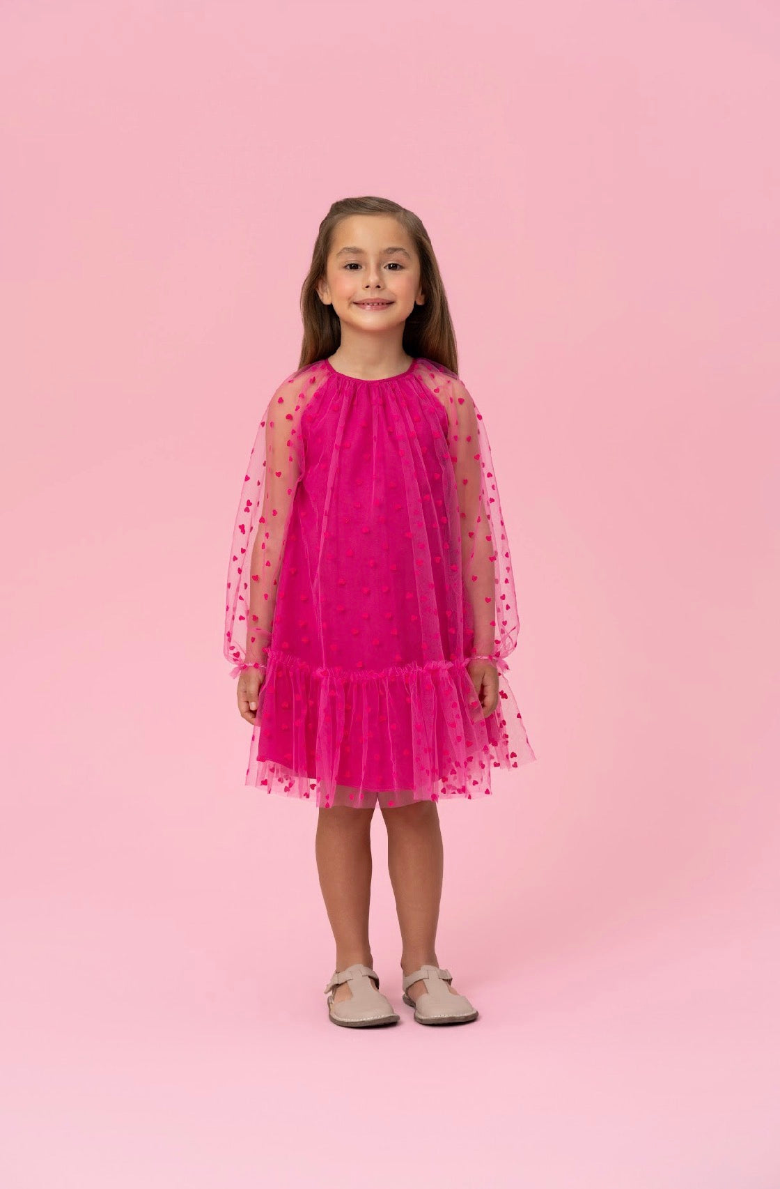 Hot Pink With Hearts Dress