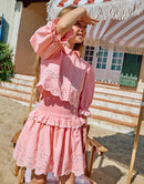 Elegant Embroidered Pink Set