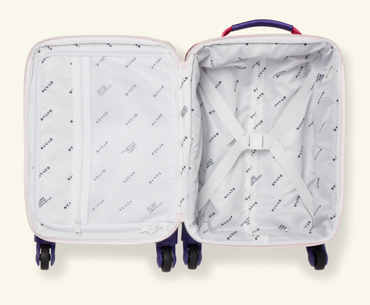Mini Logan Carry-On Suitcase Hot Pink/Purple