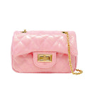 Classic Quilted Sparkle Mini Purse - Pink Limonade