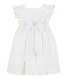 Daisies Smock Yellow Dress