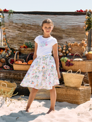 Cross Floral Print Set