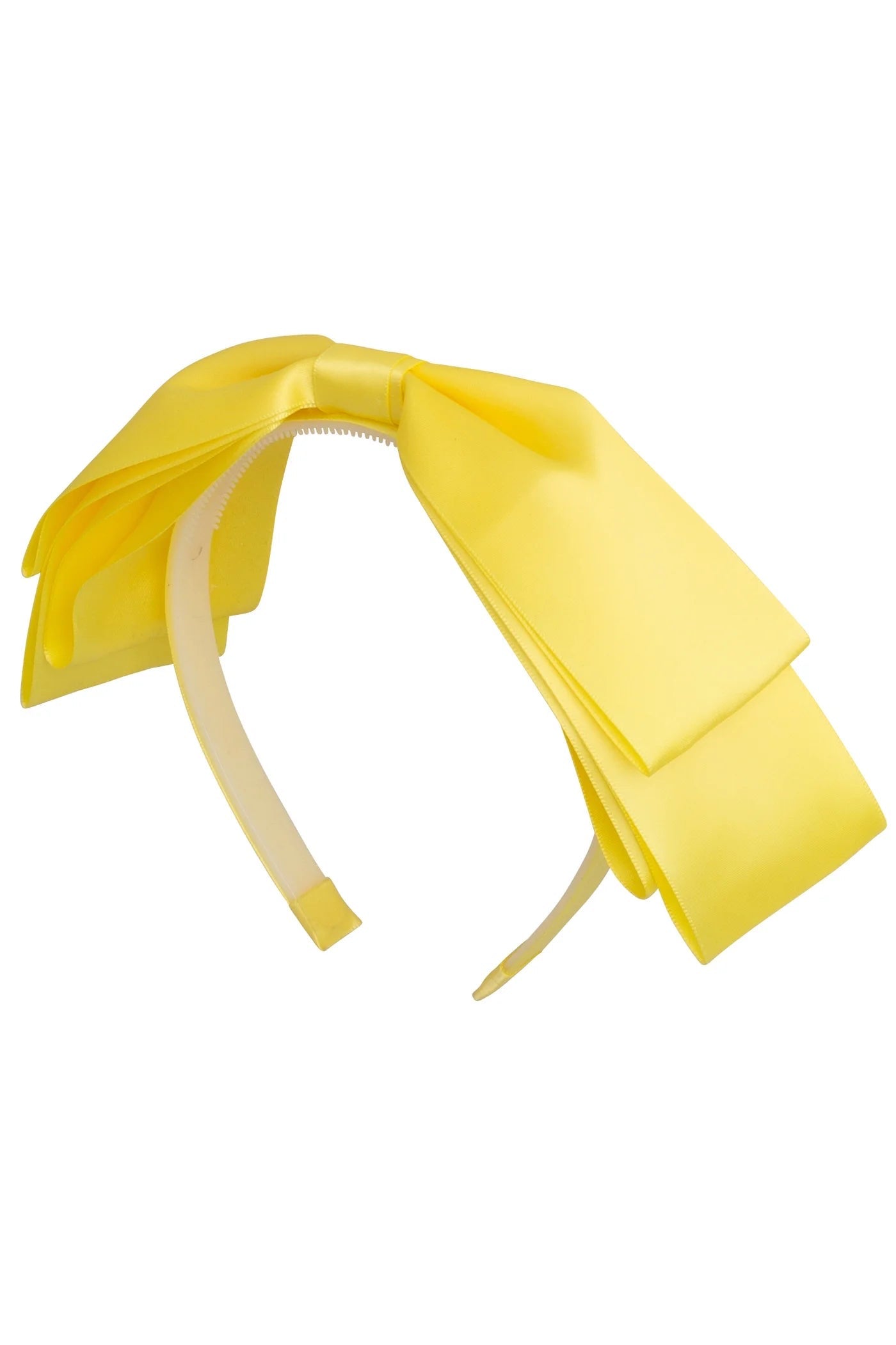 Heather Satin Headband - Yellow