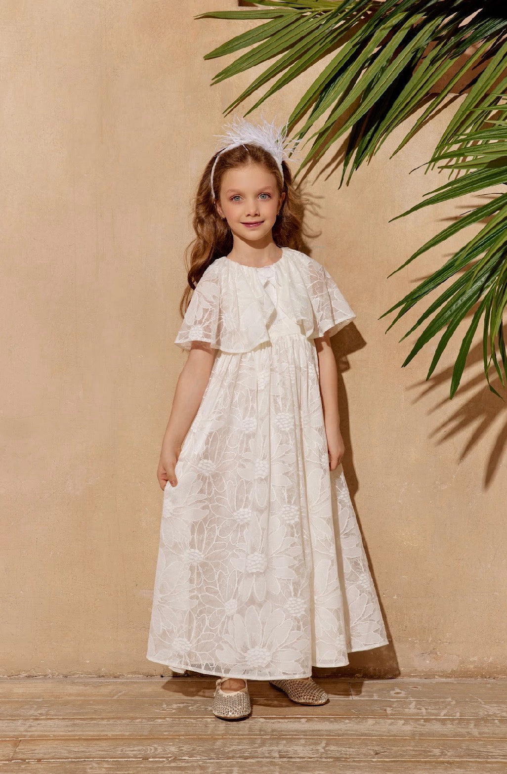 Off White Floral Lace Dress