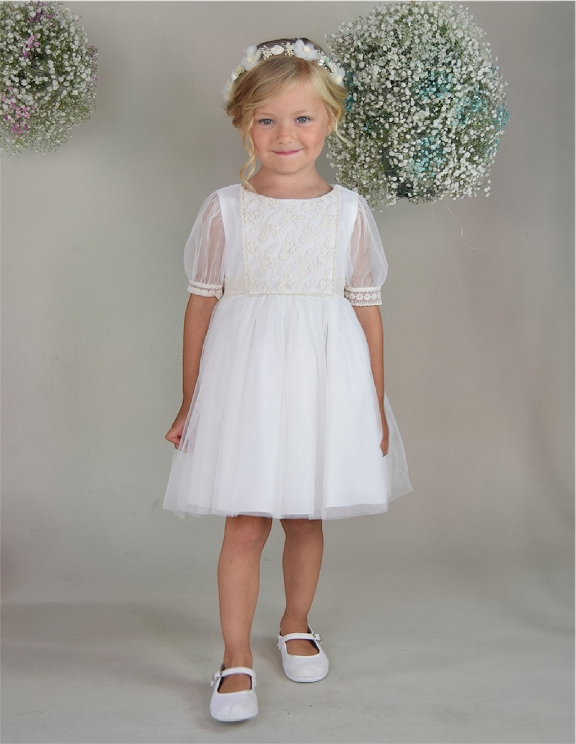 Beige Girl Dress