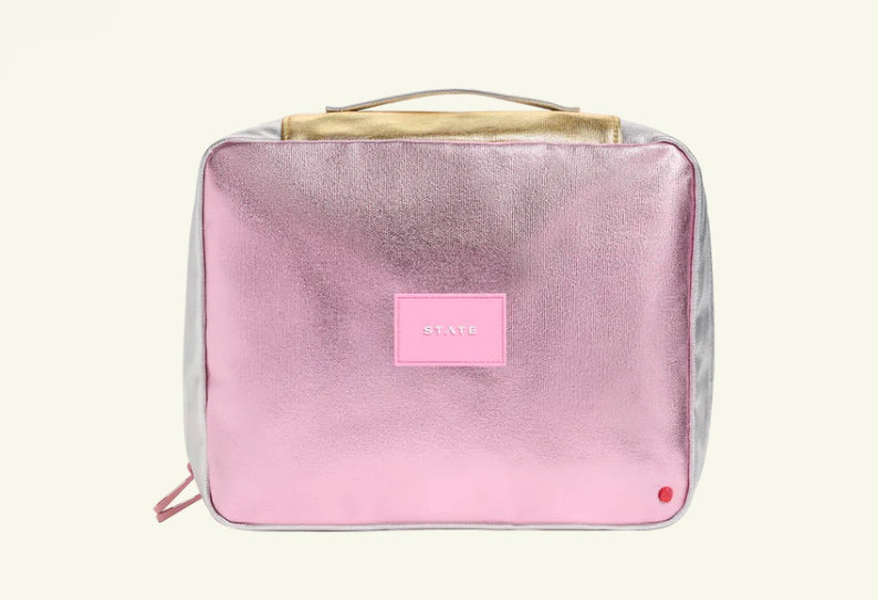 Pink/Silver - Large Toiletry Kit