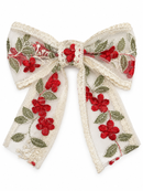 Scarlet Blossom Lace Bow