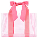 Pink Bow Clear Tote Bag