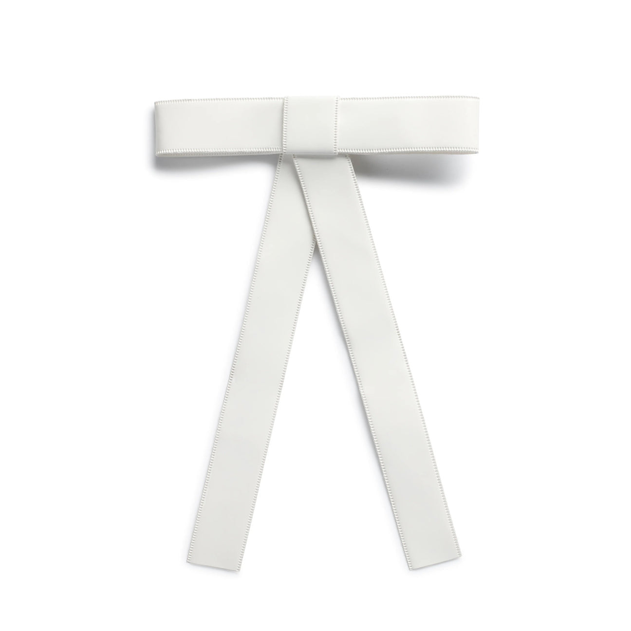Taffy Patent Leather Bow Clip White