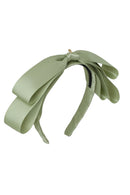 Heather Satin Headband - Spring Moss