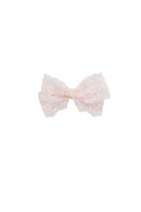 Dahlia Bow Clip - Light Pink